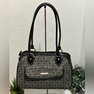 Rosetti Black and Gray Shoulder Bag
